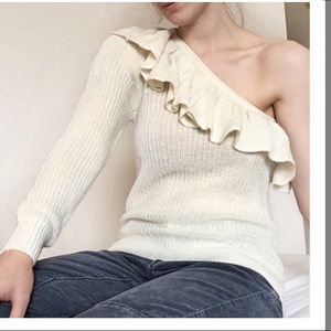 Rebecca Taylor alpaca-blend knit sweater.